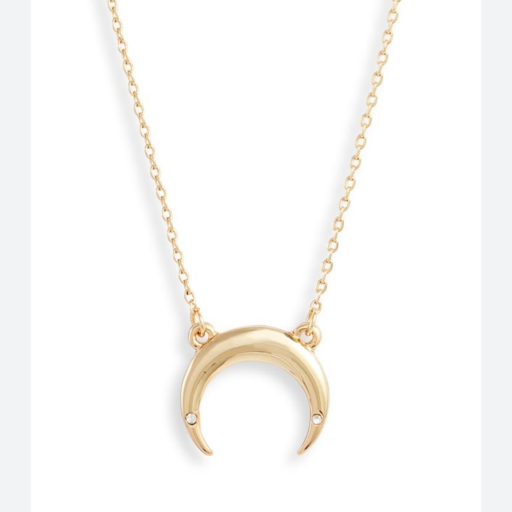 NWOT Uncommon James crescent gold necklace